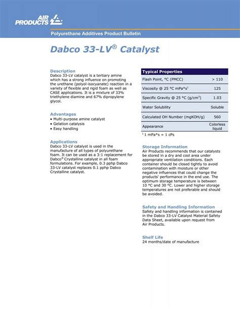 dabco 33 lv catalyst|33 lv catalyst.